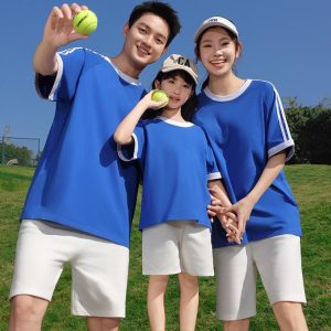 短袖圓領純棉-3條杠親子裝760