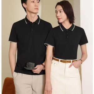 短袖POLO排汗拼色