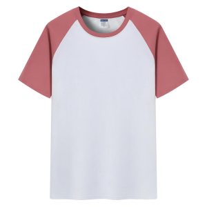 Alternative view of 短袖圓領插肩拼色親子裝