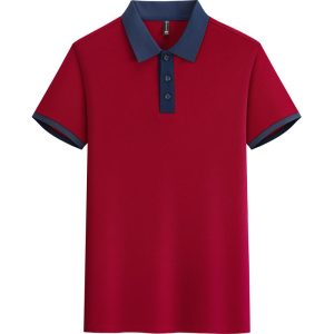 Alternative view of 短袖POLO拼色餐飲酒店客房高彈性工作服