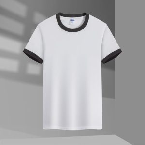 Alternative view of 短袖圓領純棉撞邊親子裝